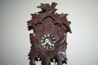 Regula Heco 25 Wooden Cuckoo Clock With Birds Germany - It 1