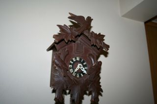 Regula Heco 25 Wooden Cuckoo Clock with Birds Germany - It 1 4