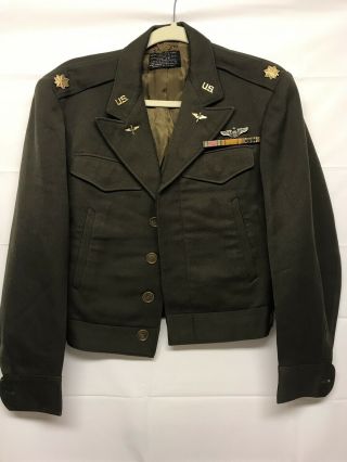 Wwii Army Air Corps Officers Flight Jacket B - 13 Rare Size 38