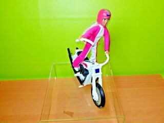 Evel Knievel " Derry Daring " Stunt Cycle Launcher Figure Helmet Read