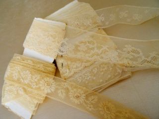A Wonderful Huge Lengths French Floral & Handmade Valenciennes Lace