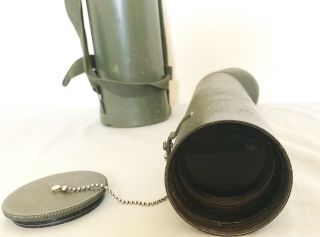 Vintage US Military M49 Spotting Scope Telescope Observation Sniper W/ M164 Case 3