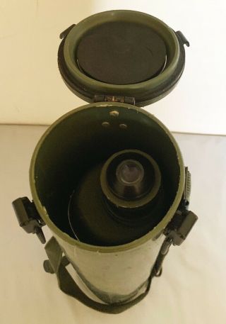 Vintage US Military M49 Spotting Scope Telescope Observation Sniper W/ M164 Case 5