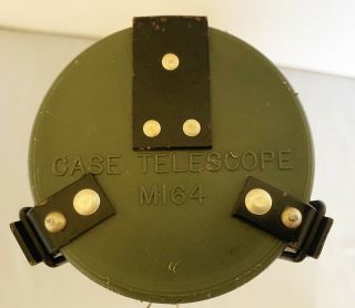 Vintage US Military M49 Spotting Scope Telescope Observation Sniper W/ M164 Case 6