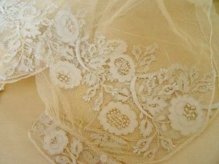 A Stunning Pair Early 19th Century Carrickmacross Lace Wedding Sleeves 2