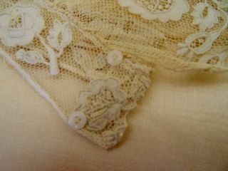 A Stunning Pair Early 19th Century Carrickmacross Lace Wedding Sleeves 6