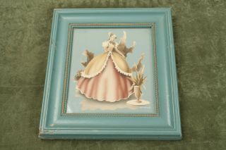 Victorian Lady Signed Turner Picture Mid Century (C3L) Framed Wall Art Decor 4