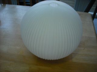 white sphere glass lamp/light shade (Art deco/vintage 1960 ' s ?) 10 