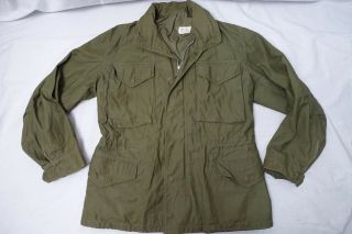 Vintage Vietnam Us Army Military M - 65 Og 107 Parka Jacket Sz - S Short Coat