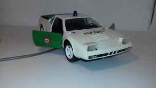 Vintage BMW M1 GAMA plastic toy car Polizei Police car Battery Operate MIB 8