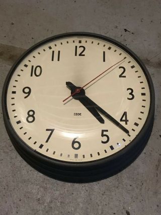 Vintage Ibm Clock 95925 Type 56 - 45 Old School/office Clock: Great
