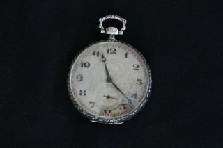 Omega 17j Silver Case Pocket Watch