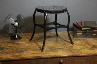 Vintage Uhl Toledo Industrial Stool Black Chair Workbench Drafting Table Kitchen