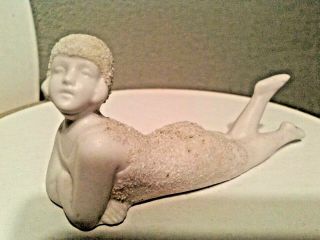 Art Deco Flapper Lady Figurine Doll Bisque Porcelain Putz Germany Herwig