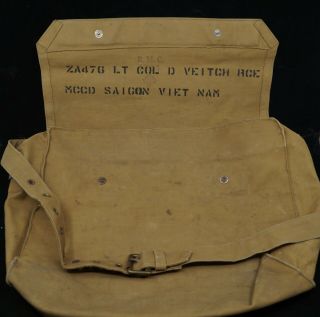 Ww2 Vietnam War Canadian Iccs Mccd Lockable Officers Document Satchel Named