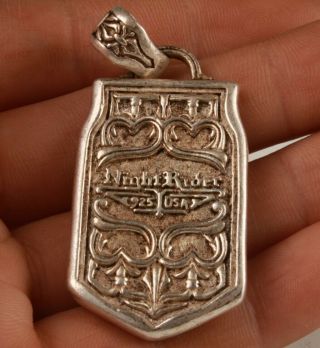 2 CHINESE TIBETAN SILVER HAND CARVING SKULL LION KING PENDANT COOL COLLEC 4