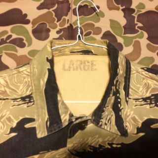 special forces lrrp sog green beret advisor sparse gold tiger stripe shirt 2