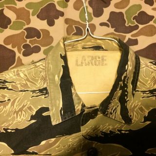 special forces lrrp sog green beret advisor sparse gold tiger stripe shirt 7