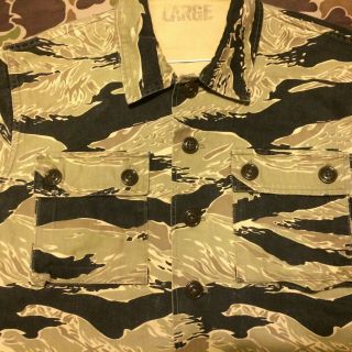 special forces lrrp sog green beret advisor sparse gold tiger stripe shirt 8