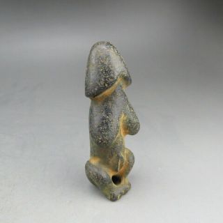Chinese,  jade,  Hongshan culture,  natural jade,  Black magnet,  penis&Apollo,  pendant E8 2