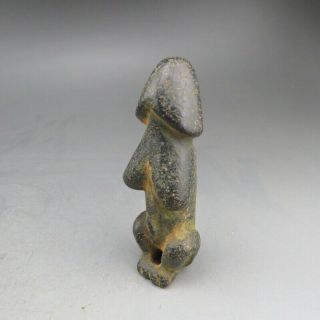 Chinese,  jade,  Hongshan culture,  natural jade,  Black magnet,  penis&Apollo,  pendant E8 3