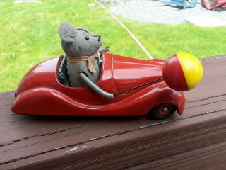 Vintage 1950s Schuco Sonny Mouse 2005 Tin Wind Up Bmw Toy Car Us Zone Germany