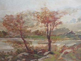 Really Old Painting Oil Antique Wales Landscape 1889