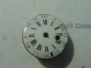 Antique French Verge Pocket Watch Movement circa 1750 8