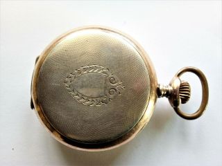 Junghans.  Antique,  silver,  pocket watch.  German made.  well. 2