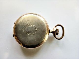 Junghans.  Antique,  silver,  pocket watch.  German made.  well. 4