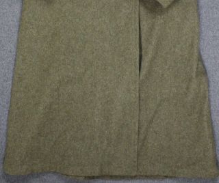Vintage Netherlands/Dutch Military Issue Wool Dress Overcoat Jacket Green 3