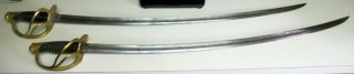 Two Civil War Cavalry Sabers W/o Scabbards