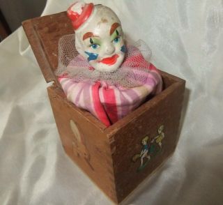 Antique German Clown Jack In The Box