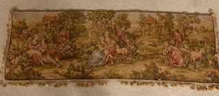 Antique Victorian Tapestry 55” X 20” 1900 - 1920