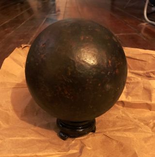 Rarest 6 Lb Confederate Cannonball Gettysburg Civil War Rosensteel Eckert