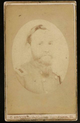 Civil War Cdv Union General Morgan L Smith Illinois Imprint