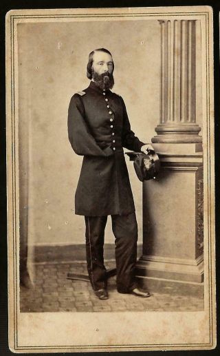Civil War Cdv Union Captain/general Thomas Sweeny,  Fenian Invaded Canada
