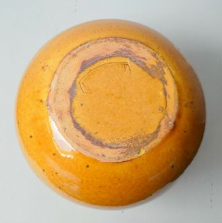 Vintage French Ceramic Confit Jar with Yellow Ochre Glaze in 4