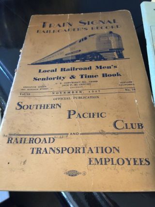 Hamilton 1941 Pocket Watch Railway Special 992B & Southern Pacific Memorabilia 5