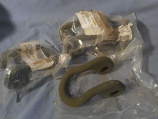 4 Military Truck Jeep MUTT M151 A1 A2 Tie Down Lift Eye Tow Clevis Shackles NOS 2