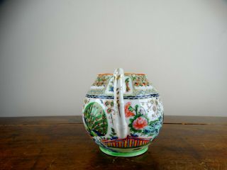 Antique Chinese Porcelain Sugar Pot Jar Canton Famille Rose 19th Century Qing 7