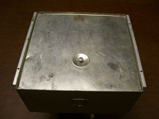 Vintage Hoosier Cabinet Bin and Flour Sifter Tin Washington made in U.  S.  A 2