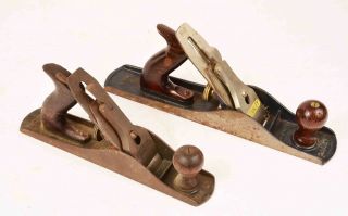 Vintage Tools Stanley Bailey Wood Planes (5 & 5 1/4),  Ice Tongs,  Hoof Trimmers 2