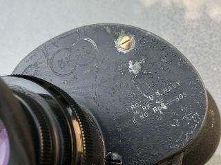 WWII US NAVY Mark 43 SARD 6x42 Wide Field Binoculars w/ Case 4