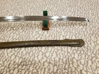 WWII JAPANESE ARMY NCO SWORD W/ TASSEL/ MATCHING NUMBERS ON BLADE AND SCABBARD 5