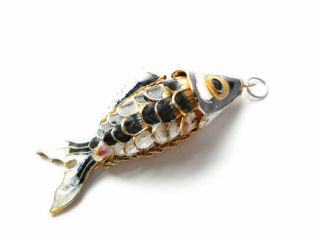 Vintage/antique Chinese Articulated Fish Pendant
