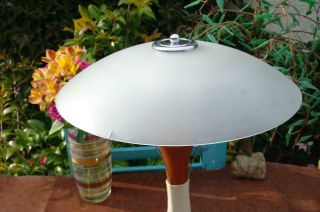 Vintage Italian Art Deco Revival Table Lamp By AF - Cinquanta 80s Modernist Design 5