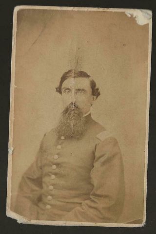Civil War Cdv Union Major Thaddeus Stevens Jr,  Nephew Of The Honorable T Stevens