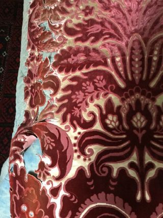 Early 19 Th Century Silk And Velvet Panel.  Italian 2