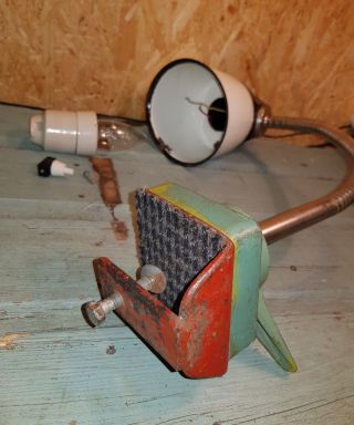 vintage russian cccp industrial machinist lamp for restoration 3